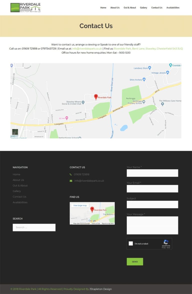 Riverdale Park Contact Us