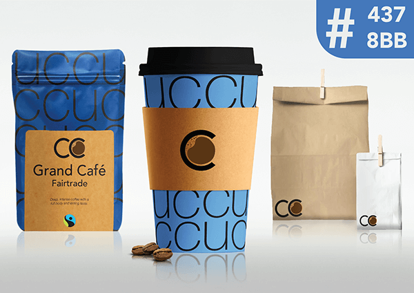 Coffee Company Cup Blue